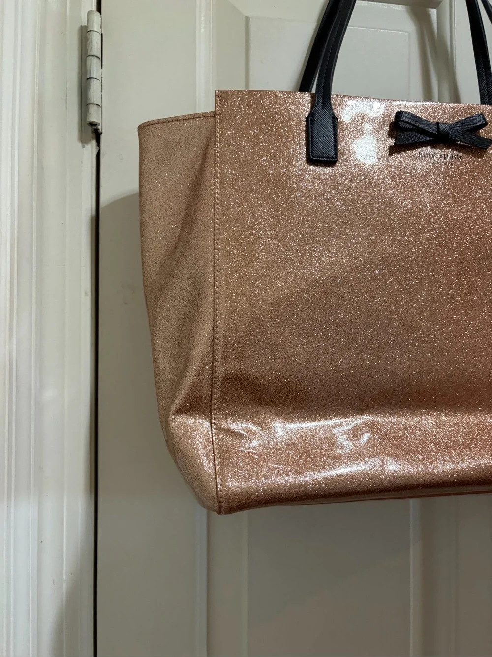 Kate Spade ♠️ Shimmer Rise Gold Large Tote Bag